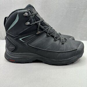 Salomon X Ultra Mid Womens Size 9 Hiking Boots Black Thinsulate Waterproof